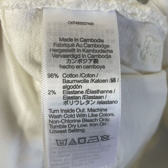 MADEWELL Jeans Women 23 The Perfect Vintage White Raw Hem High Rise NO662 - Picture 13 of 14